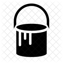256x256 Paint Can Icon Of Glyph Style