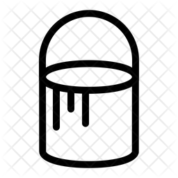 256x256 Paint Can Icon Of Line Style