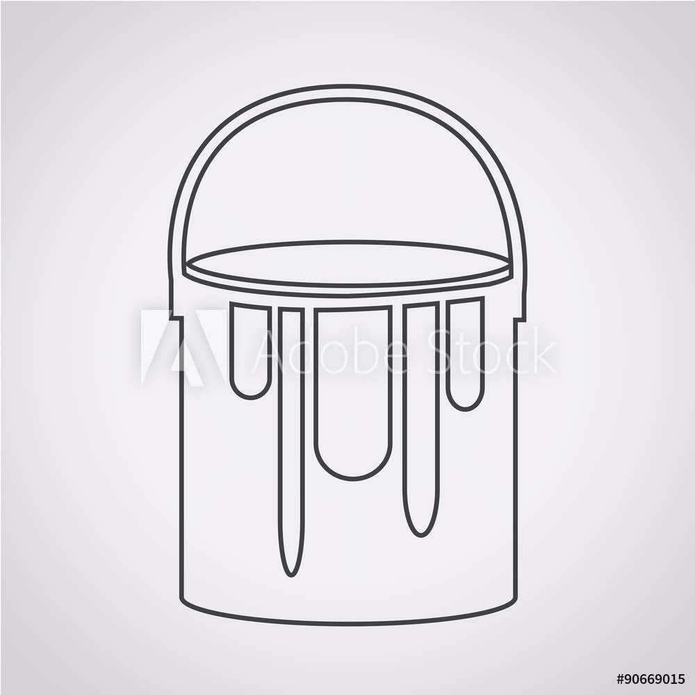 1000x1000 Photo Art Print Paint Can Icon Europosters