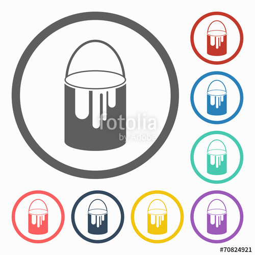 500x500 Paint Can Icon Stock Image And Royalty Free Vector