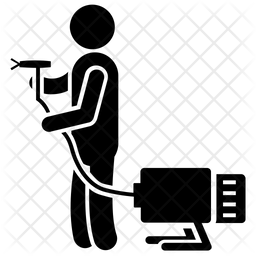 256x256 Spray Paint Icon Of Glyph Style