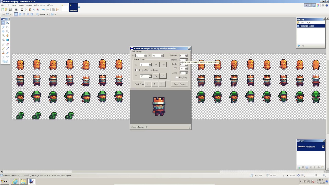 1280x720 Paint Net Animation Helper Plugin