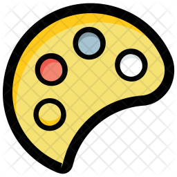 256x256 Color Pallet Icon Of Colored Outline Style