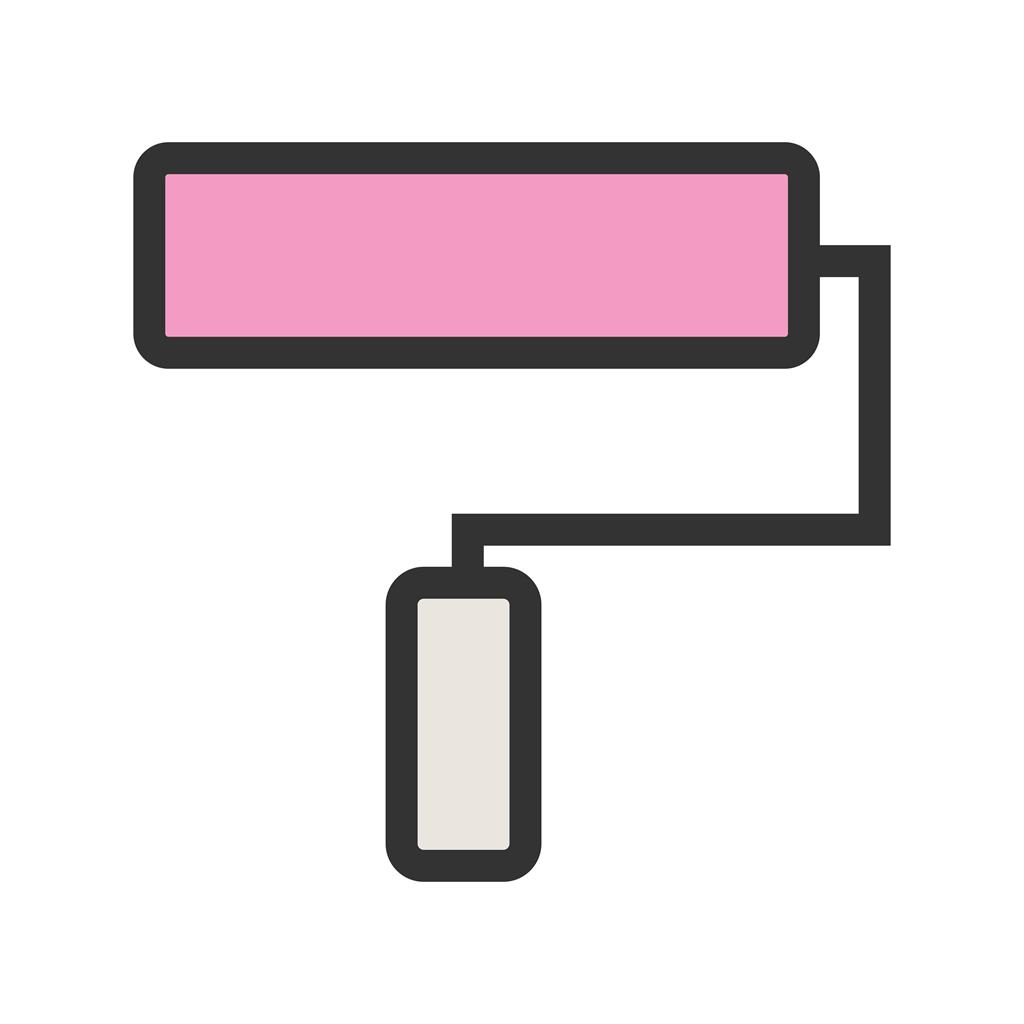 1024x1024 Paint Roller Line Filled Icon