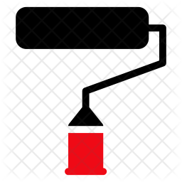 256x256 Paint Roller Icon Of Flat Style