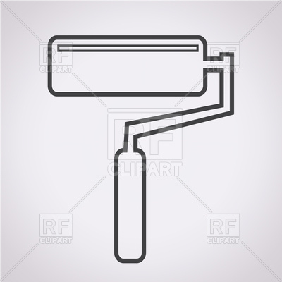 400x400 Paint Roller Icon Vector Image Of Objects Tumdee