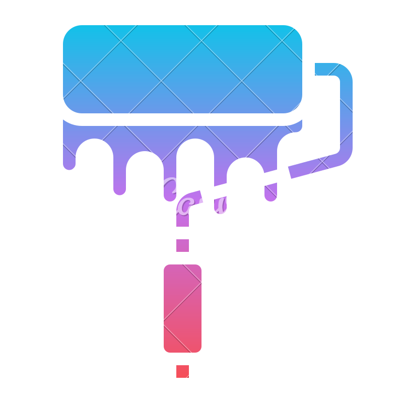 800x800 Paint Roller Construction Icon