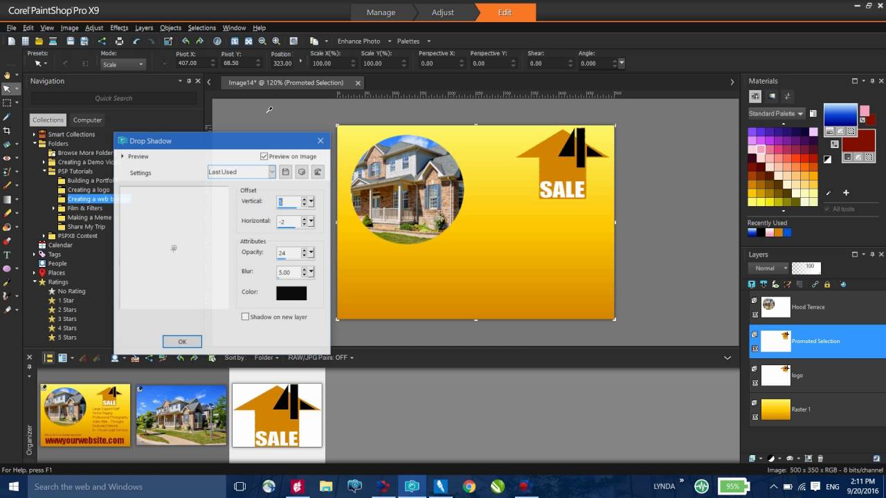 1280x720 Creating A Web Banner In Paintshop Pro
