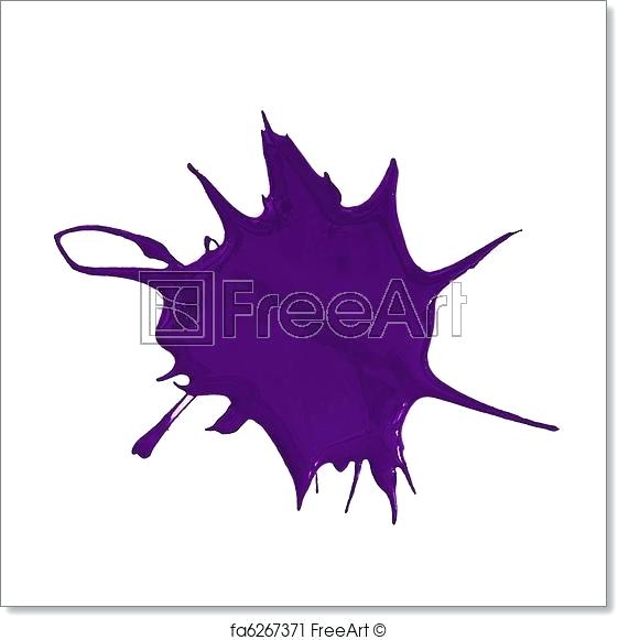 561x581 Paint Splatter Icon Image Purple Png