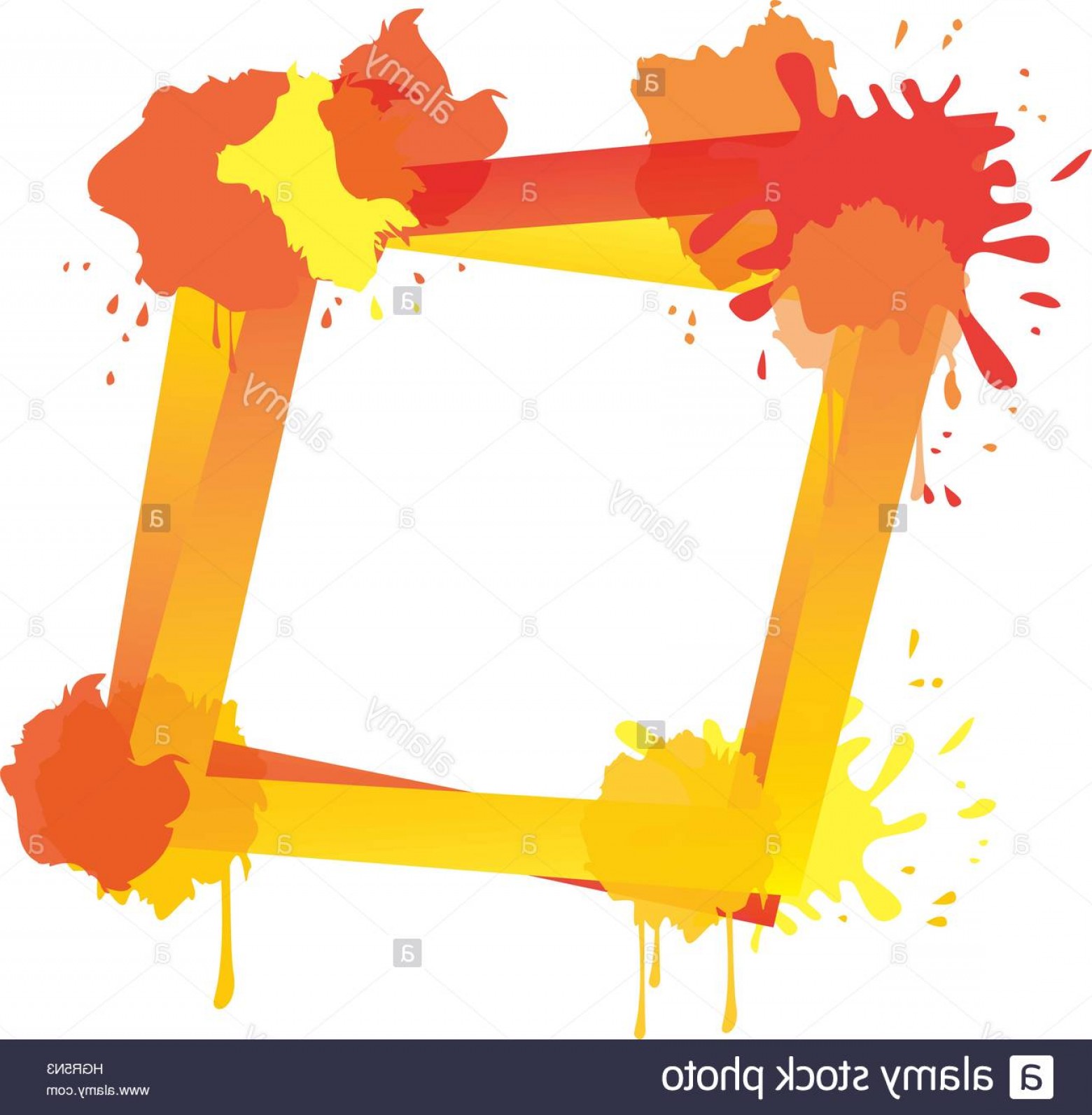 1560x1593 Stock Photo Orange Paint Splatter Frame Icon Image Vector