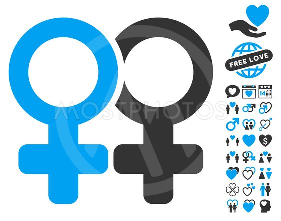 563x443 Lesbi Pair Icon With Love B