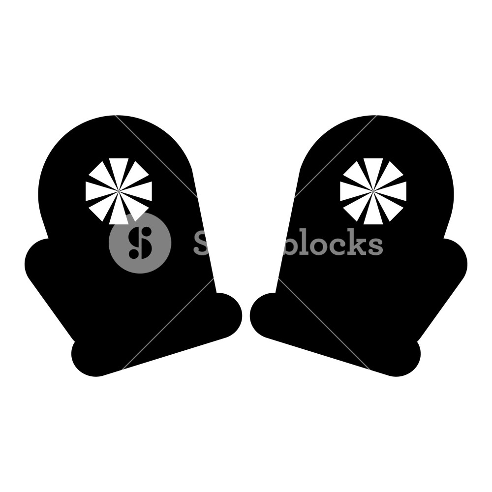 1000x1000 Pair Of Mittens Icon Simple Illustration Of Pair Of Mittens Icon