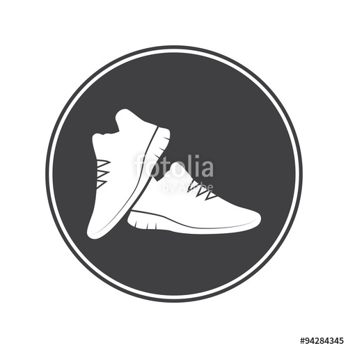 500x500 Sneakers Pair Icon Stock Image And Royalty Free Vector