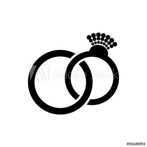 500x500 Wedding Rings Pair Icon