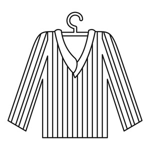300x300 Pajama Shirt Icon Outline Illustration Of Pajama Shirt Vector
