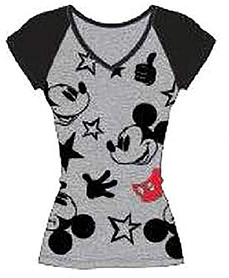 466x566 Disney Classic Icon Mickey Mouse Junior Girls Pajama T