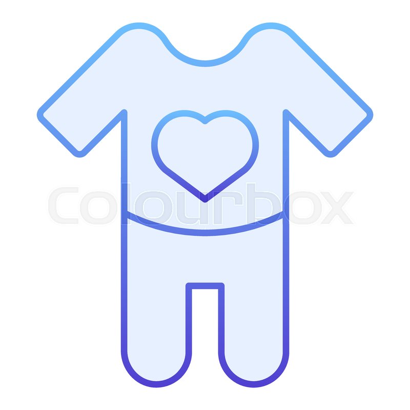 800x800 Baby Bodysuit Flat Icon Baby Romper Stock Vector Colourbox