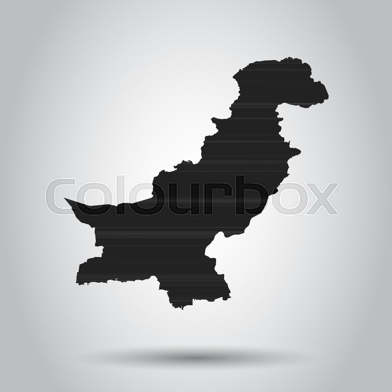 800x800 Pakistan Vector Map Black Icon On Stock Vector Colourbox