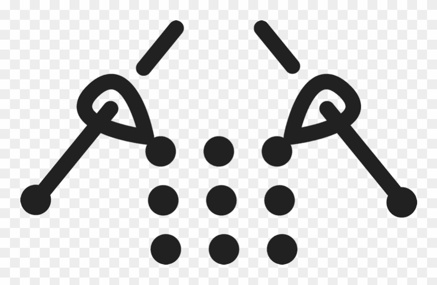 880x575 Knitting Icon Rubber Stamp