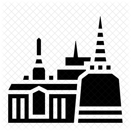 512x512 Grand Palace Icon Of Glyph Style