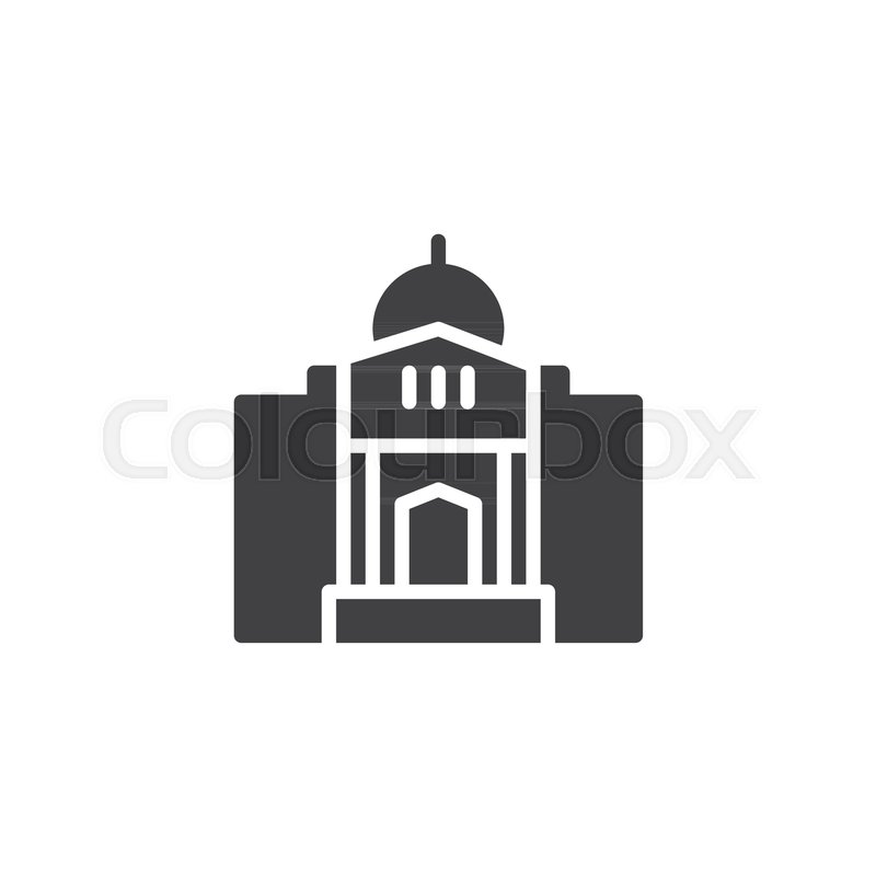 800x800 Mosque Building Palace Icon Vector, Stock Vector Colourbox