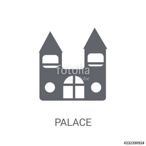500x500 Palace Icon Trendy Palace Logo Concept On White Background