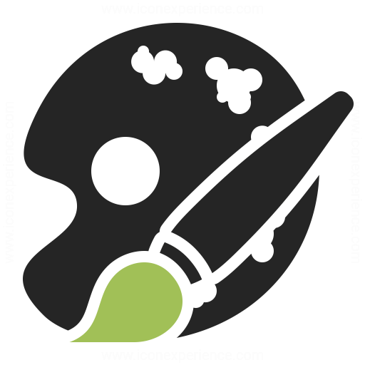 512x512 Painters Palette Brush Icon Iconexperience