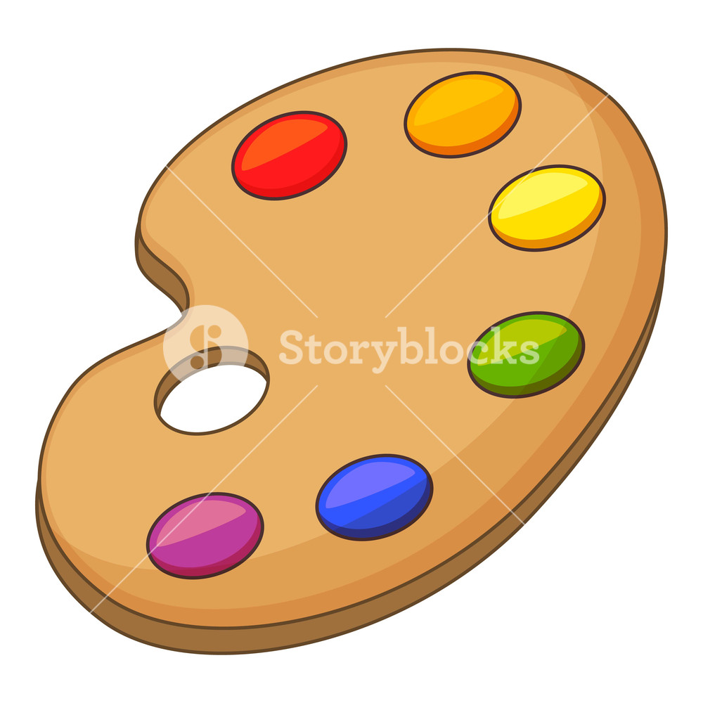 1000x1000 Art Palette Icon Cartoon Illustration Of Art Palette Vector Icon