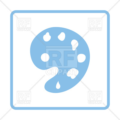 400x400 Blue Frame Design Of Palette Icon Vector Image Of Icons