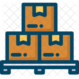 256x256 Pallet Icon Of Colored Outline Style