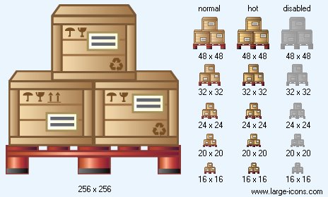 464x280 Pallet Icon Large Logistics Icons