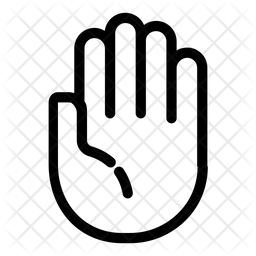 256x256 Palm Icon Of Line Style