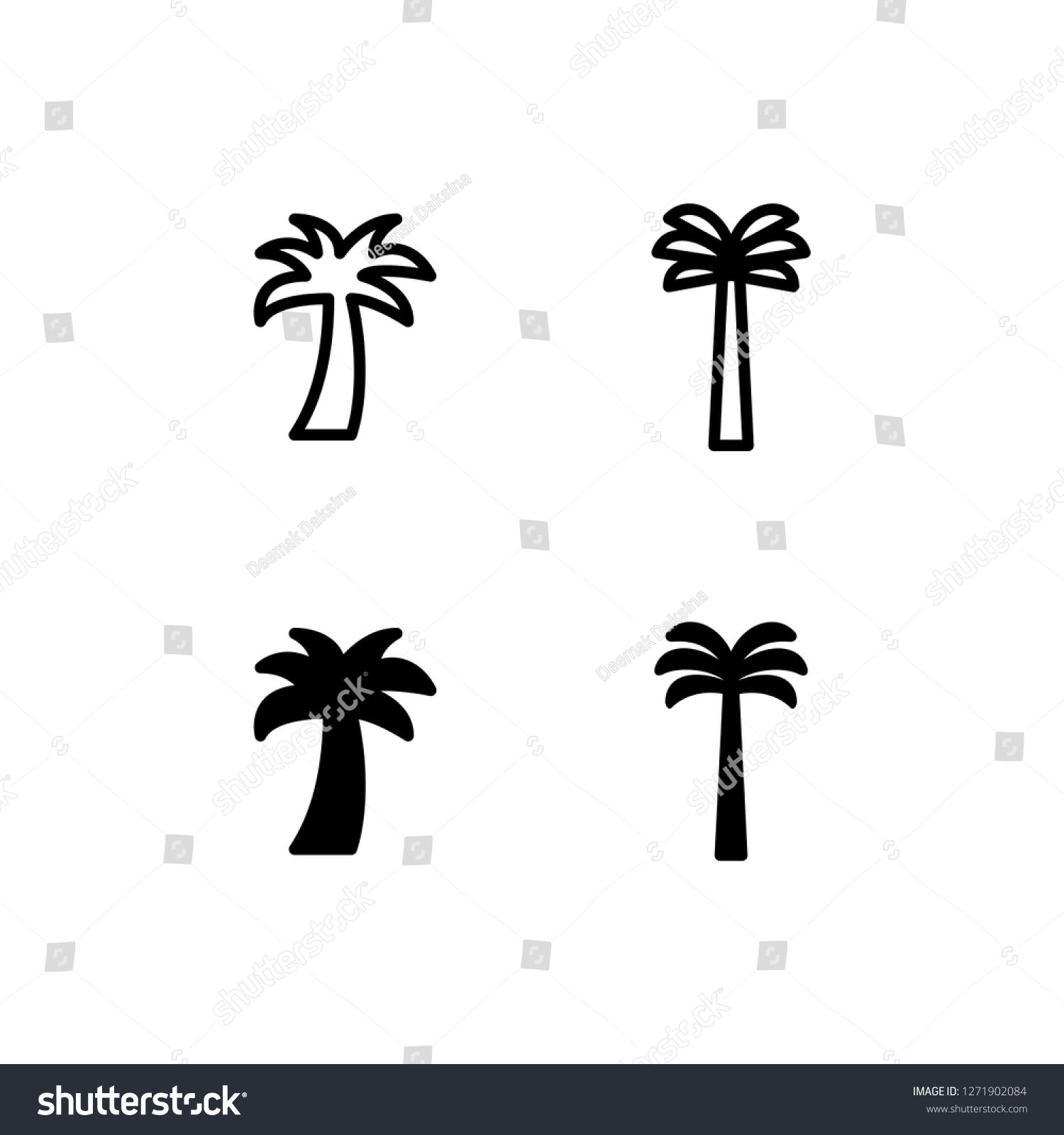 1500x1600 Palm Tree Icon Design Palm Tree, Coconut Tree, Tropical, Summer