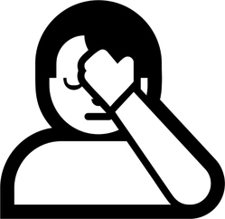 249x242 Face Palm Icon Sticker