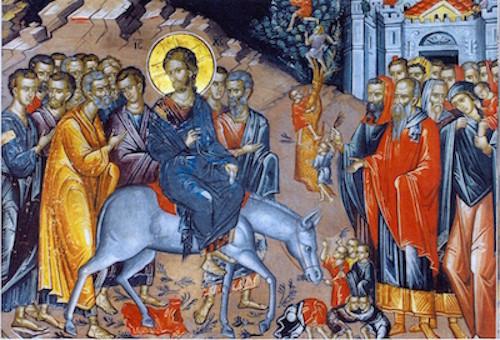 500x340 Greek Orthodox Icon Of The Entry Of Christ To Jerusalem