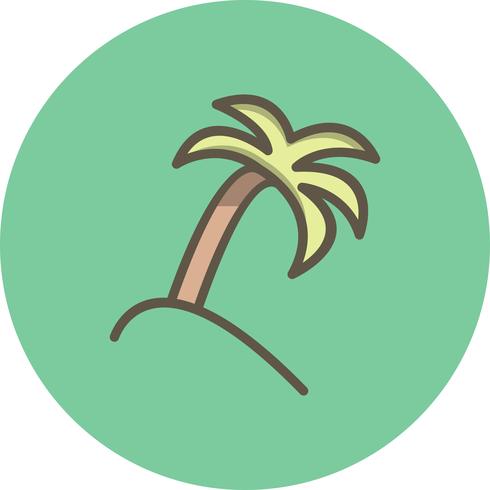 490x490 Vector Palm Tree Icon