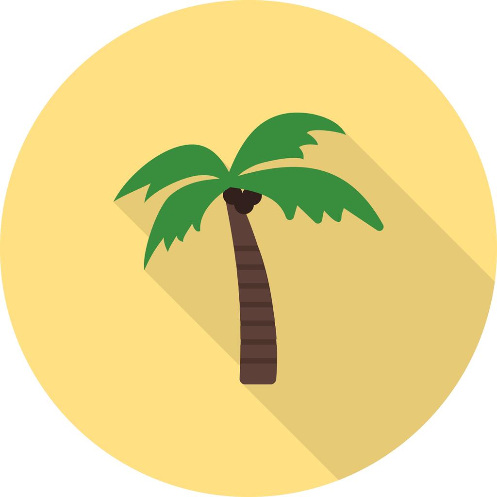 1024x1024 Coconut Tree Flat Shadowed Icon