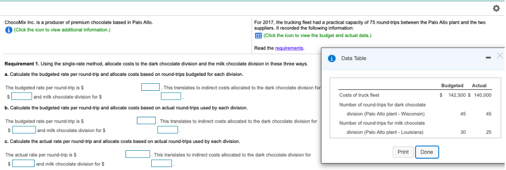 1024x345 Solved Chocomix Inc Is A Producer Of Premium Chocolate B