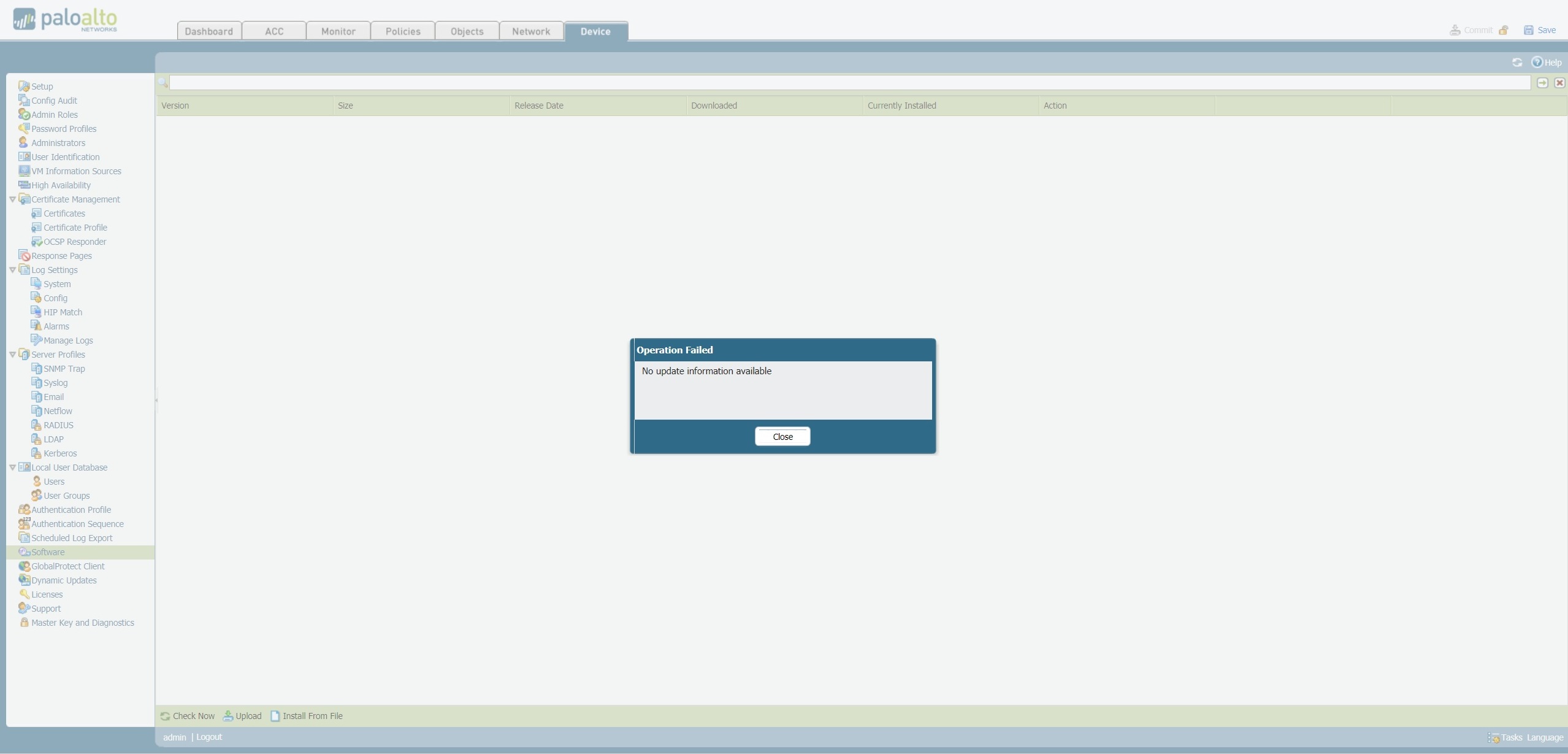 2557x1229 Upgrading Software On Palo Alto Firewalls Without Internet