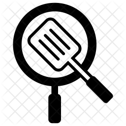 256x256 Fry Pan Icon Of Glyph Style