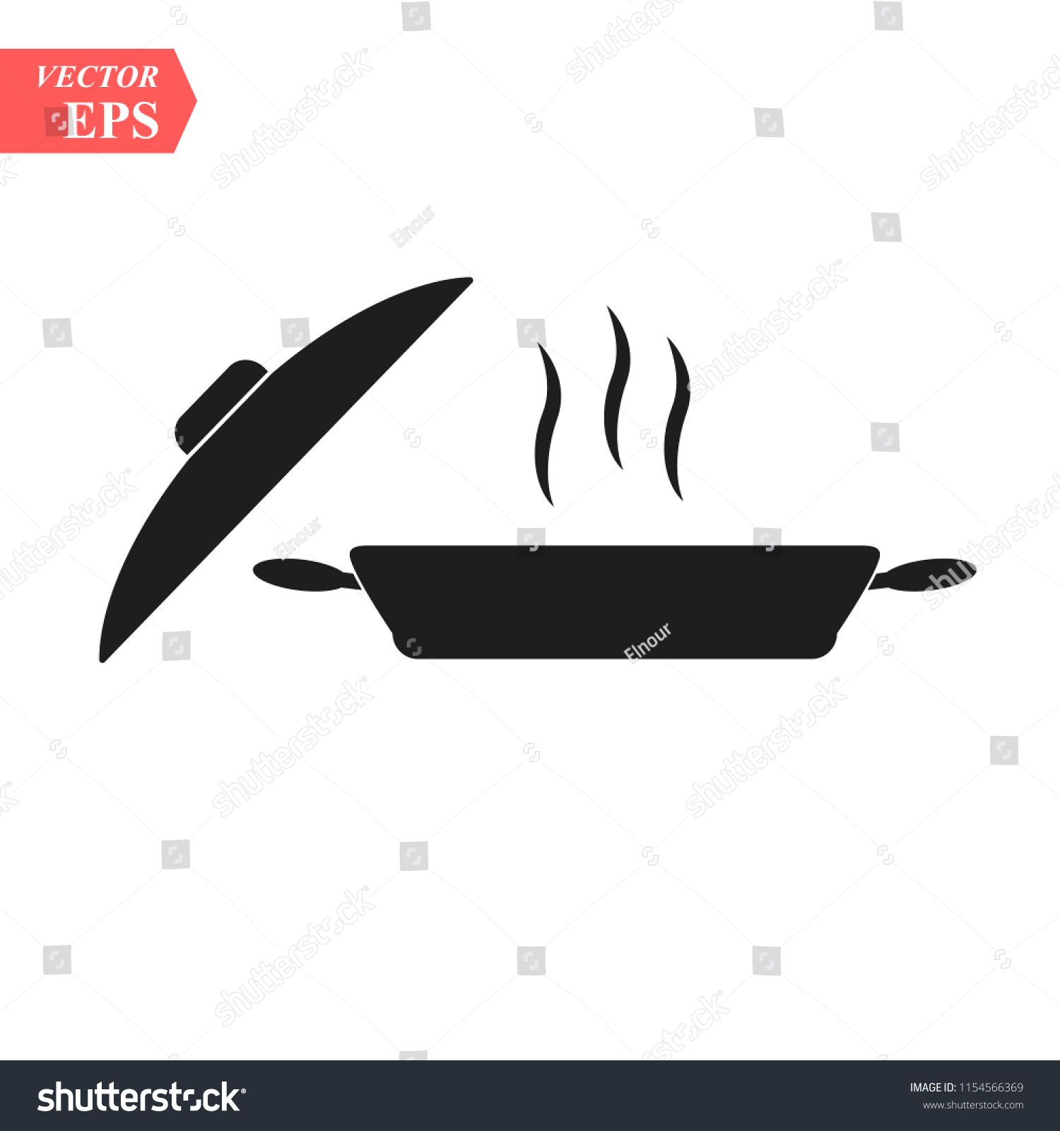 1500x1600 Frying Pan Icon Vector Concept Illustration For Design