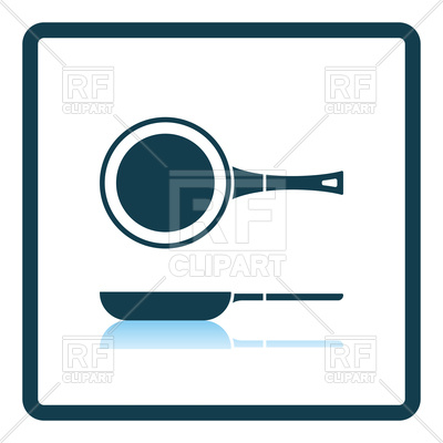 400x400 Shadow Reflection Design Of Kitchen Pan Icon Vector Image Of Icons