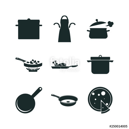 500x500 Pan Icon Set Frying Pan Icon Cooking And Pizza Icon Vector Icons