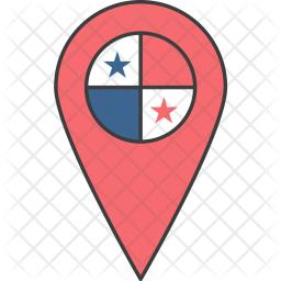 256x256 Panama Flag Icon Of Colored Outline Style