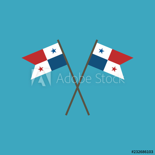 500x500 Panama Flag Icon In Flat Design