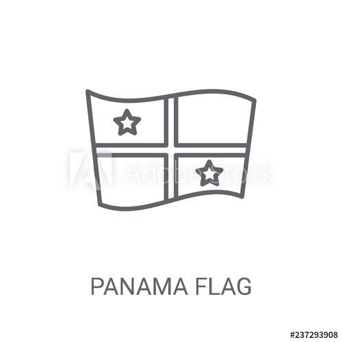 500x500 Panama Flag Icon Trendy Panama Flag Logo Concept On White