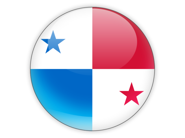 640x480 Round Icon Illustration Of Flag Of Panama
