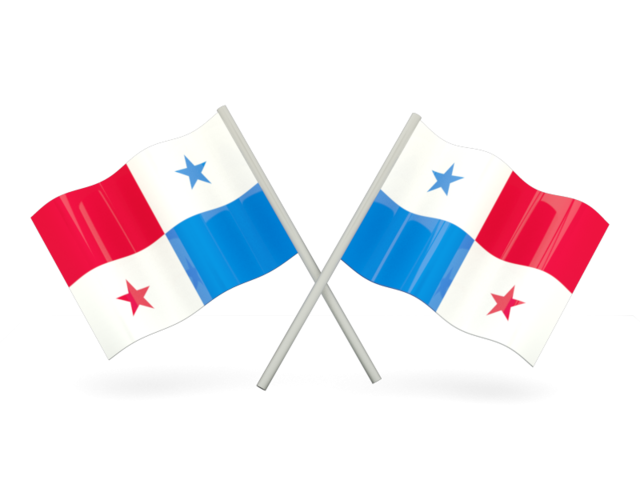 640x480 Two Wavy Flags Illustration Of Flag Of Panama