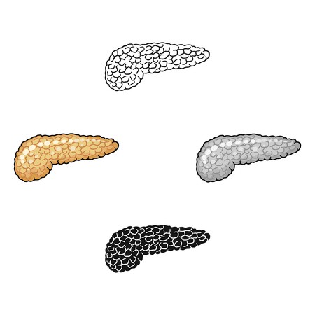 450x450 Pancreas Icon Vector Isolated On White Background, Logo Concept