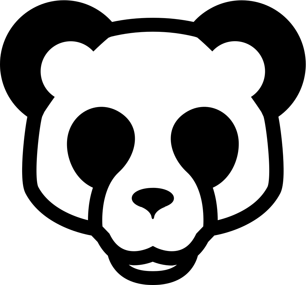 981x913 Panda Bear Face Front Png Icon Free Download